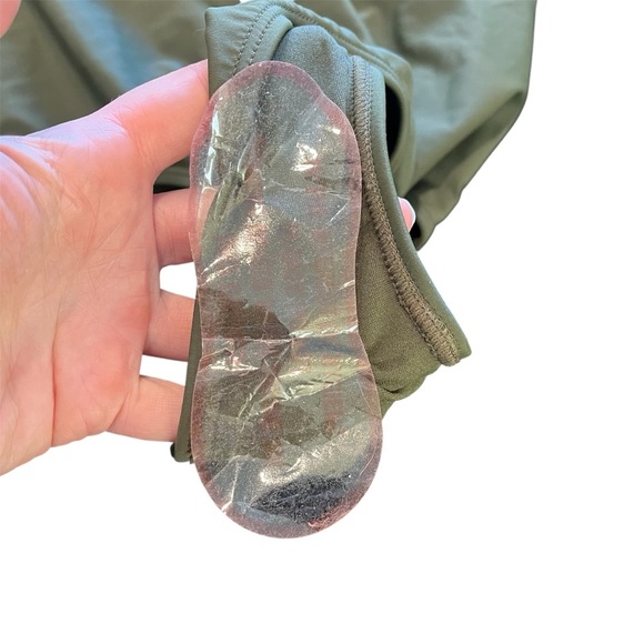 TED BAKER Pikaa Halter Olive Green One-Piece Swimsuit - Picture 6 of 9